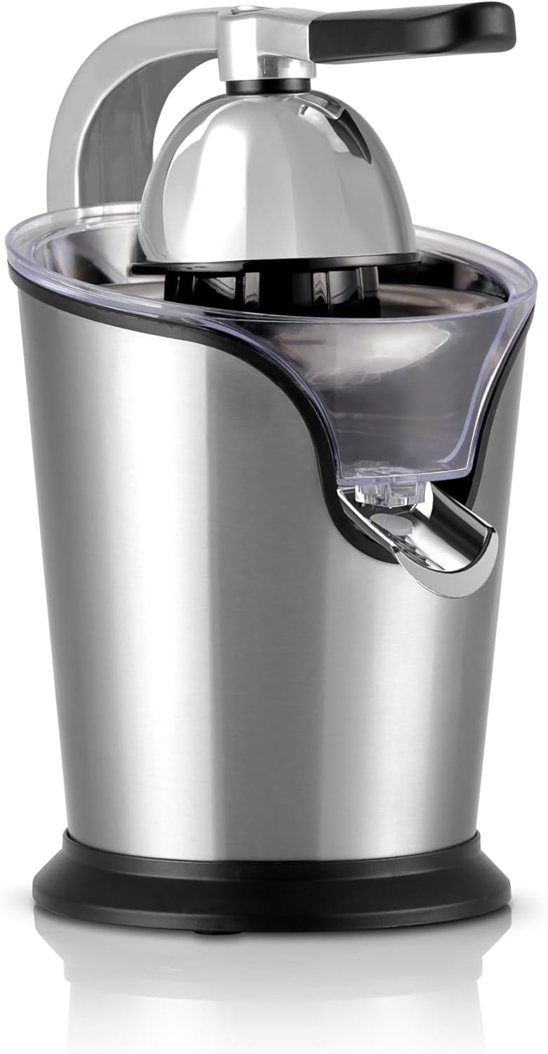 COURANT Juicer Electric Citrus juicer Machine Compact Design Quality Juice Extractor Squeezer for Oranges, Lemons, Limes, Grapefruits + 2 cones Stainless Steel - Image 5